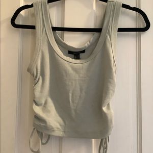 Forever 21 Crop tank top drawstrings